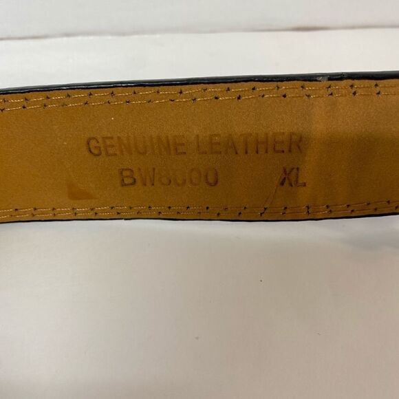 Man casual belts regular buckle leather belt - Picture 4 of 4